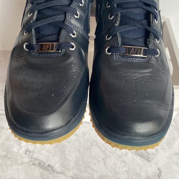 Size 6.5Y Lunar Force 1 SneakerBoot GS Dark Obsidian 706803-401 - Picture 4 of 13